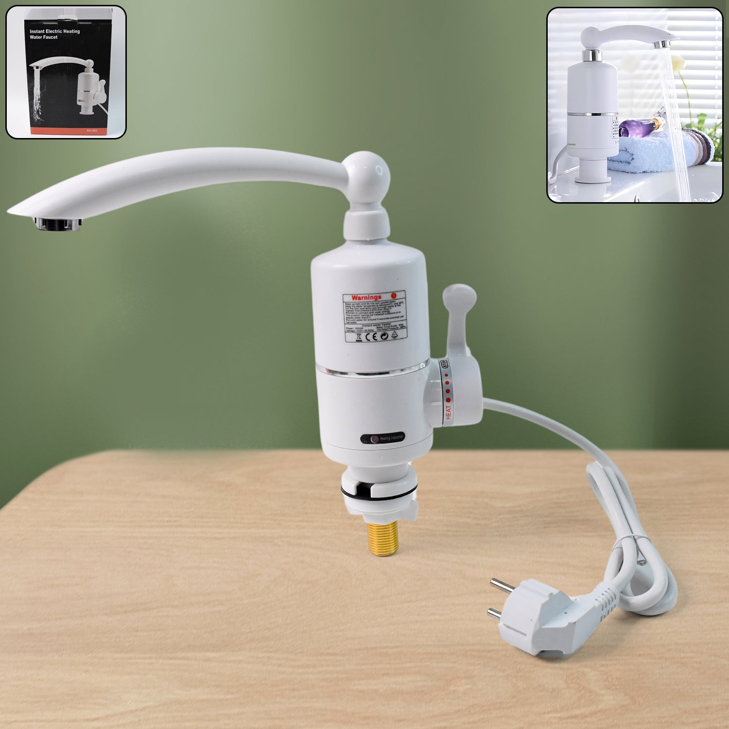 Instant Heating Electric Water Heater Faucet Tap (1 Pc / Mix Design) Instant Heating Electric Water Heater Faucet Tap (1 Pc / Mix Design)